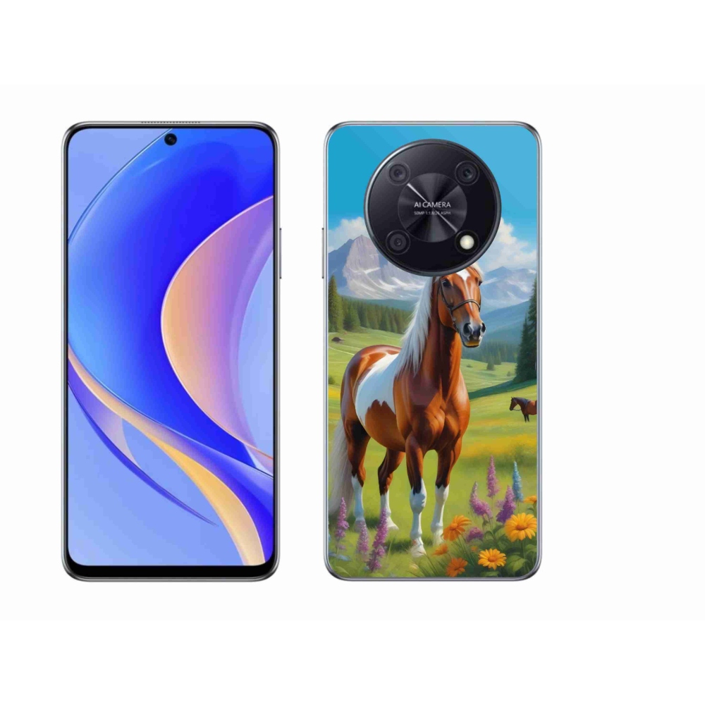 Gélový kryt mmCase na Huawei Nova Y90 - kôň na lúke