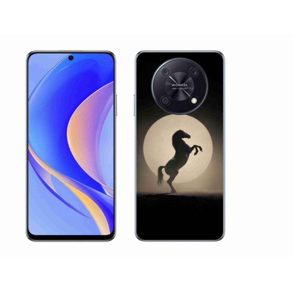Gélový kryt mmCase na Huawei Nova Y90 - kôň v siluete