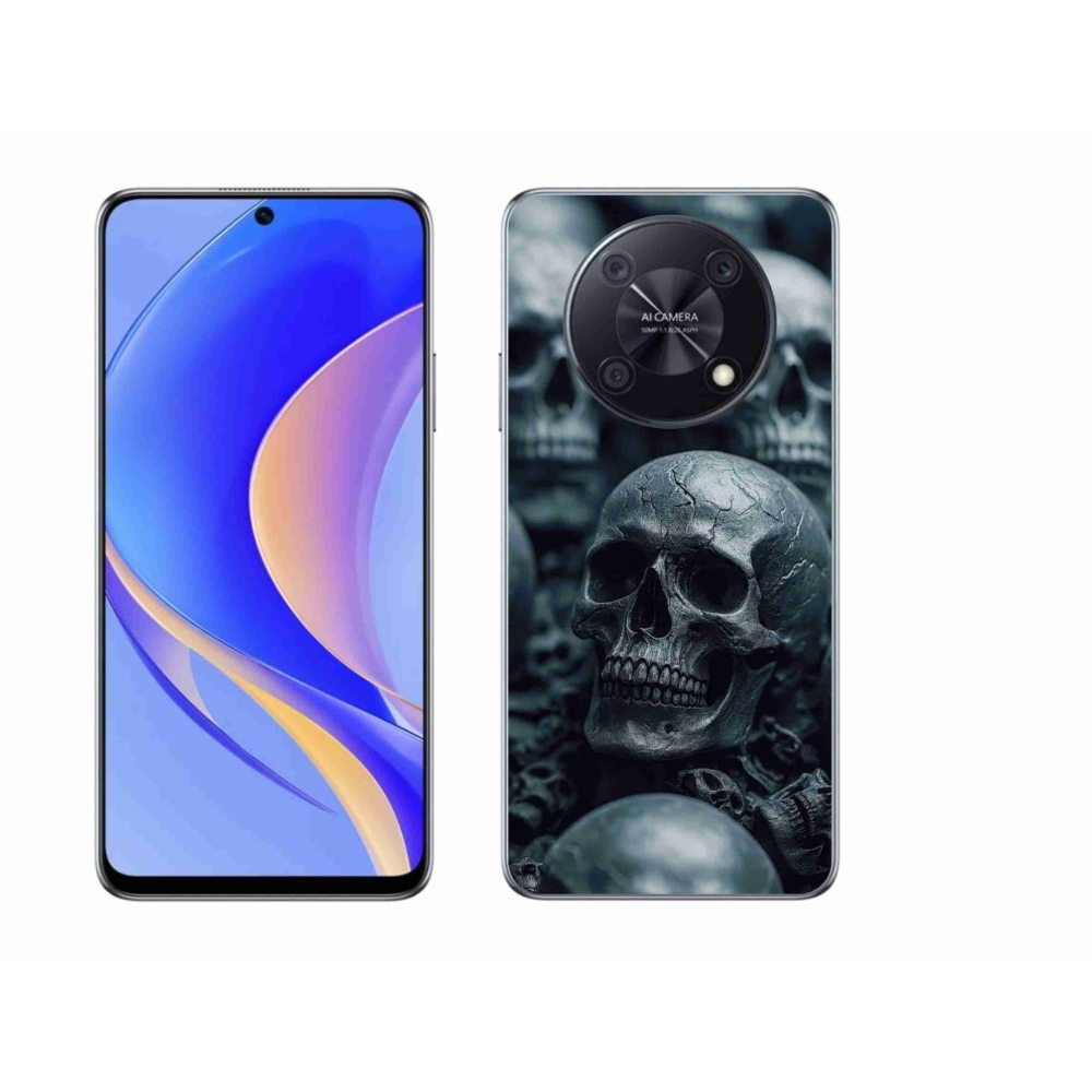 Gélový kryt mmCase na Huawei Nova Y90 - lebka 2