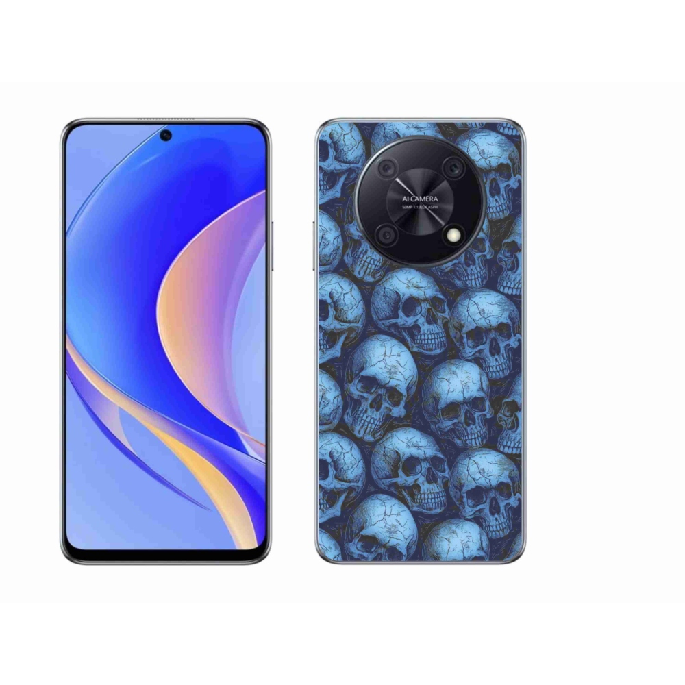 Gélový kryt mmCase na Huawei Nova Y90 - lebky