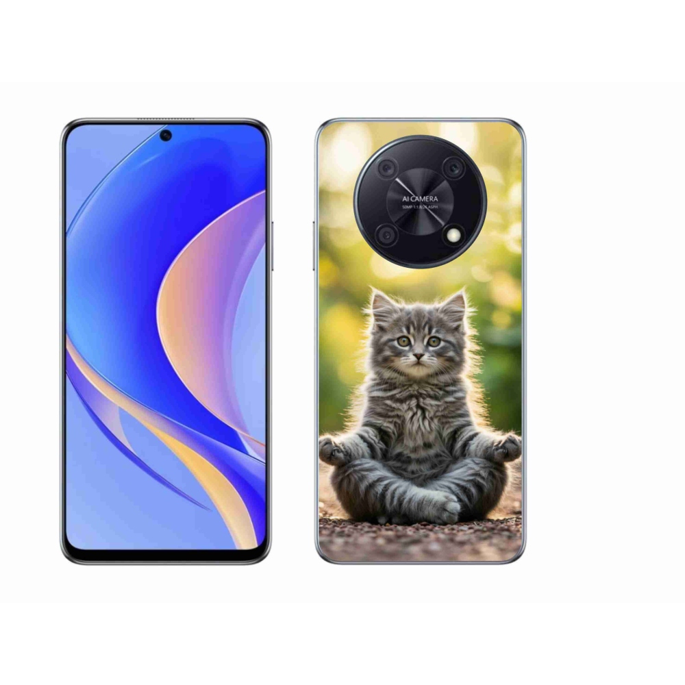 Gélový kryt mmCase na Huawei Nova Y90 - meditujúce mačiatko