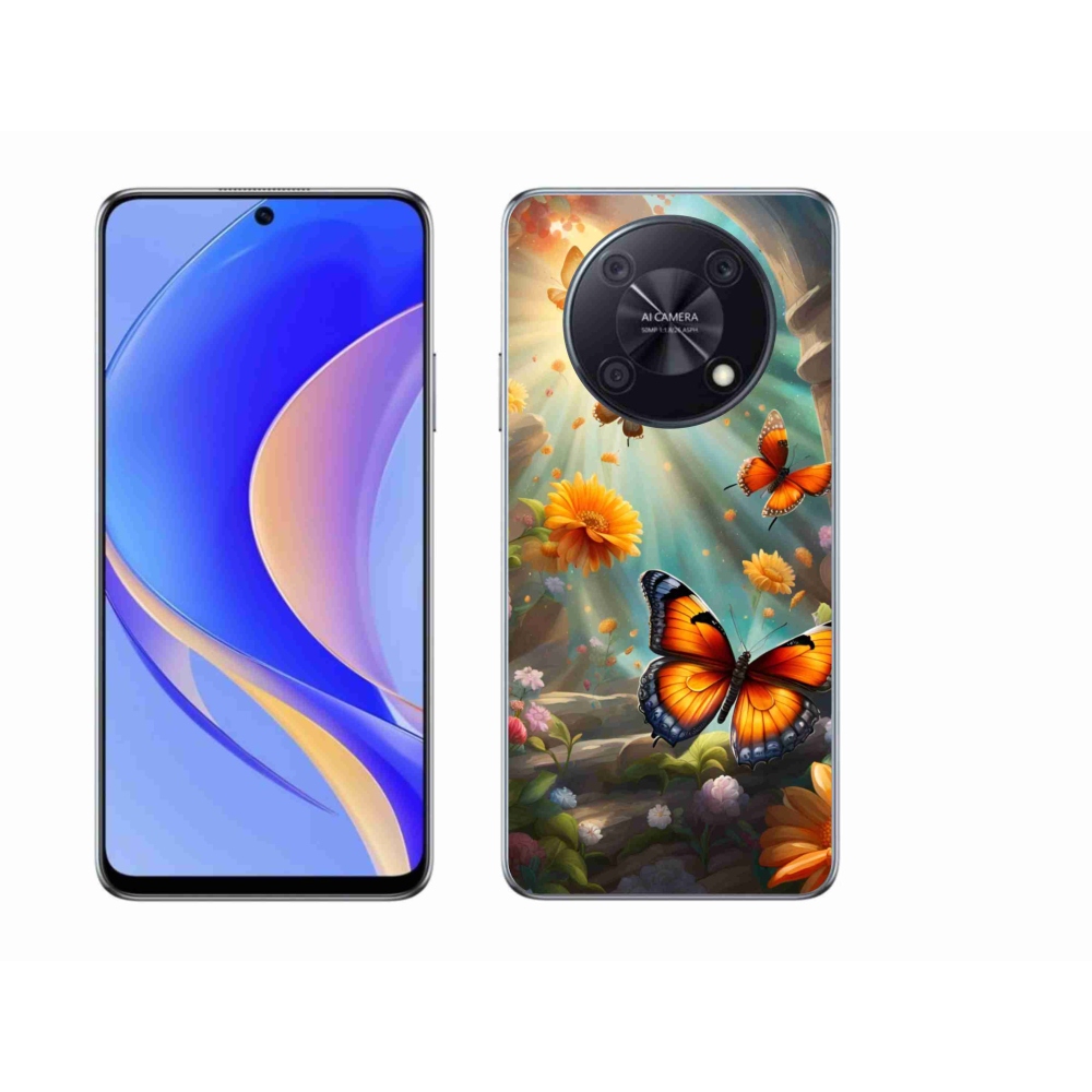 Gélový kryt mmCase na Huawei Nova Y90 - motýlia záhrada 2
