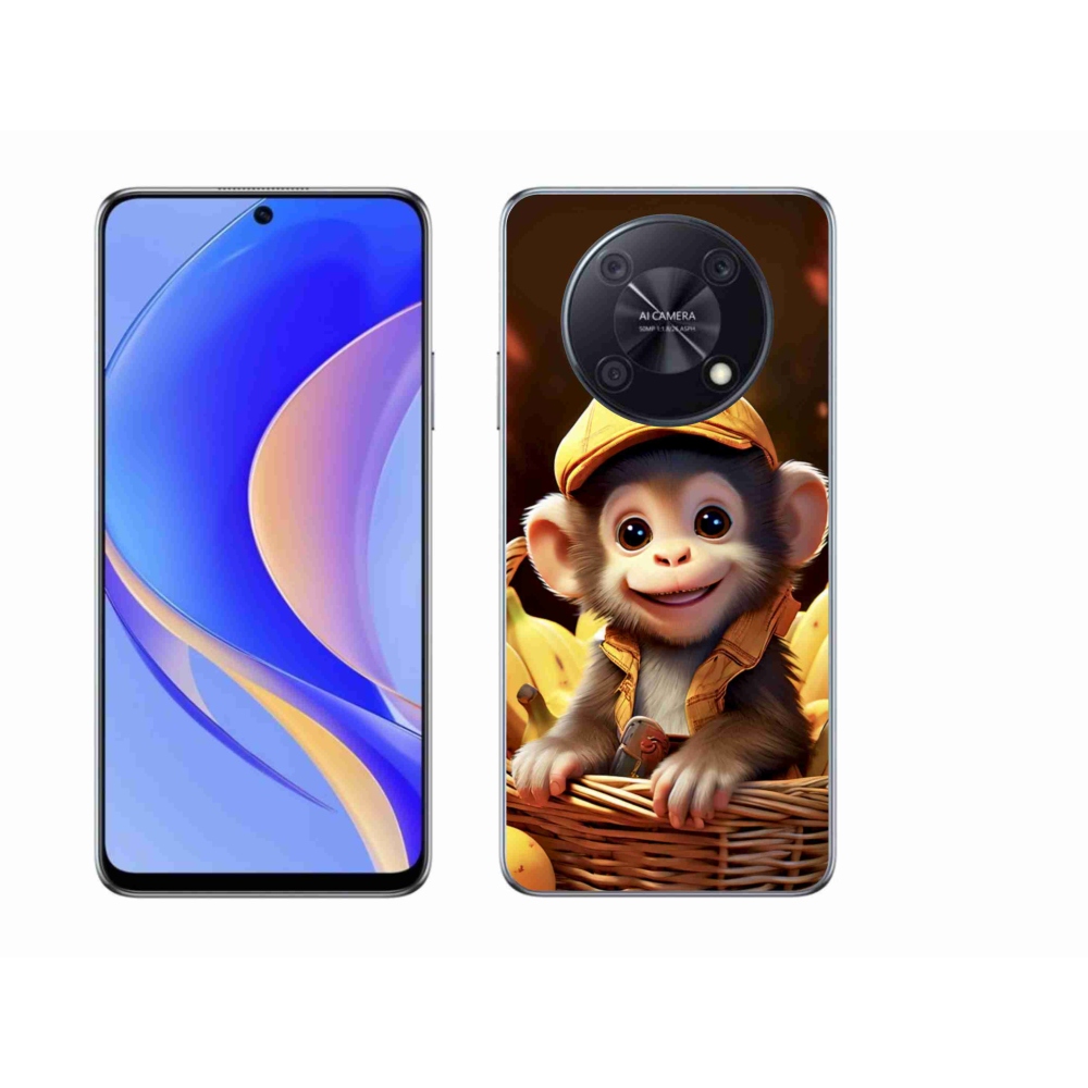 Gélový kryt mmCase na Huawei Nova Y90 - opice v košíku