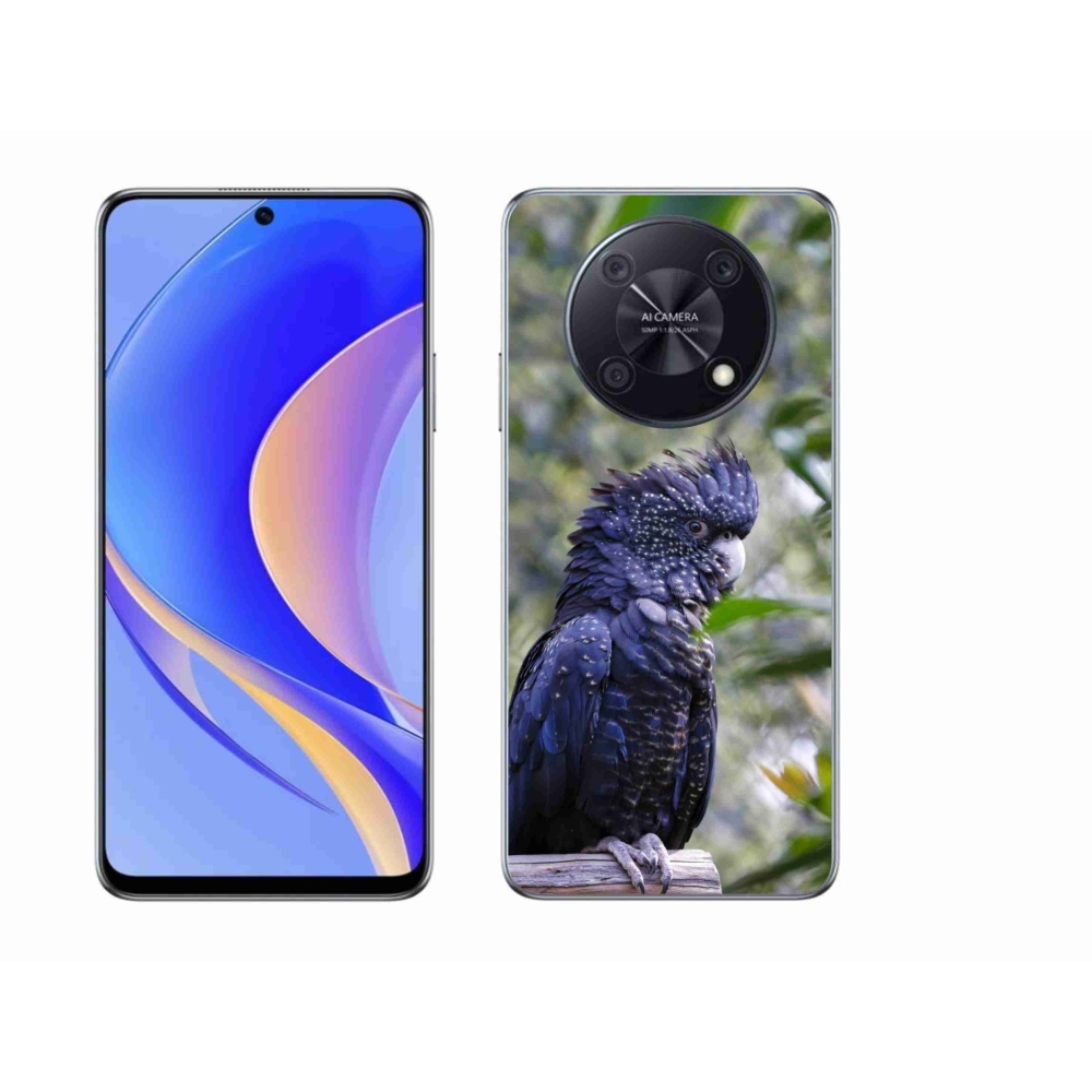 Gélový kryt mmCase na Huawei Nova Y90 - papagáj kakadu čierny