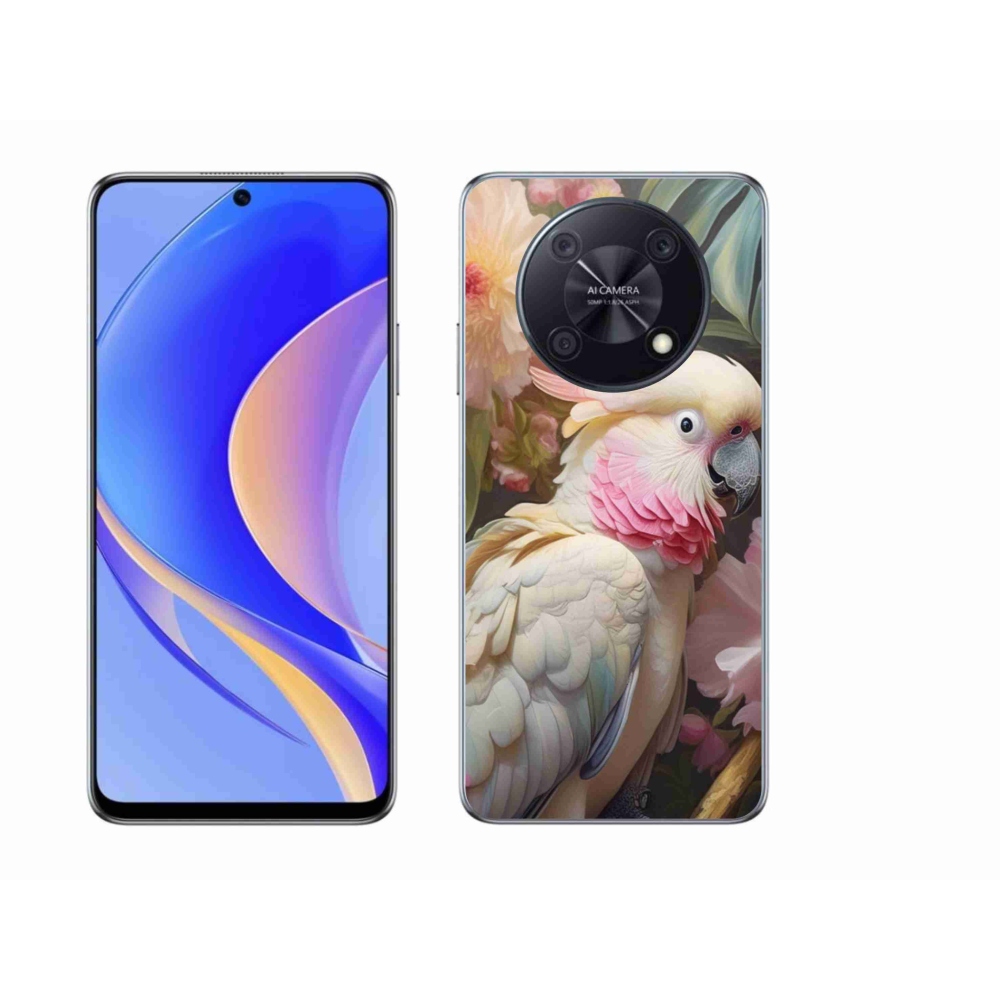 Gélový kryt mmCase na Huawei Nova Y90 - papagáj kakadu ružový 2
