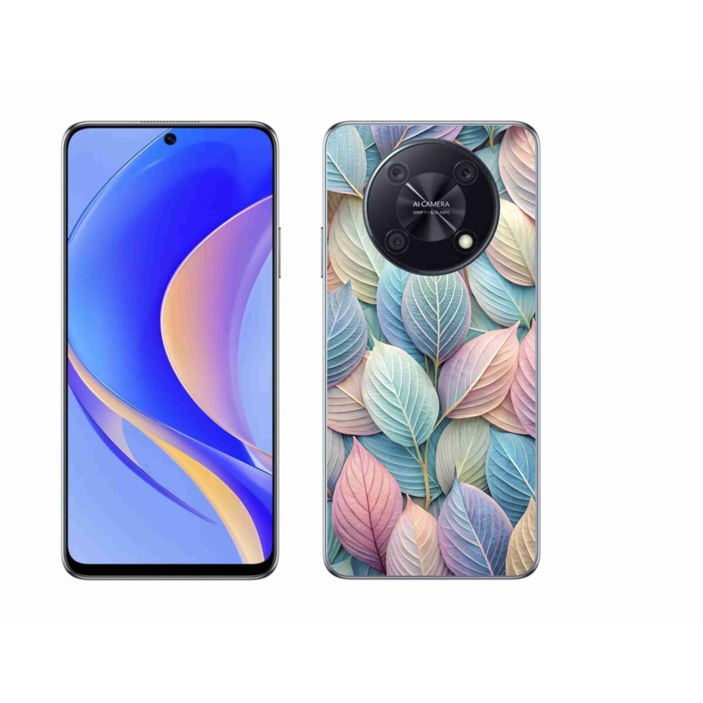 Gélový kryt mmCase na Huawei Nova Y90 - pastelové listy