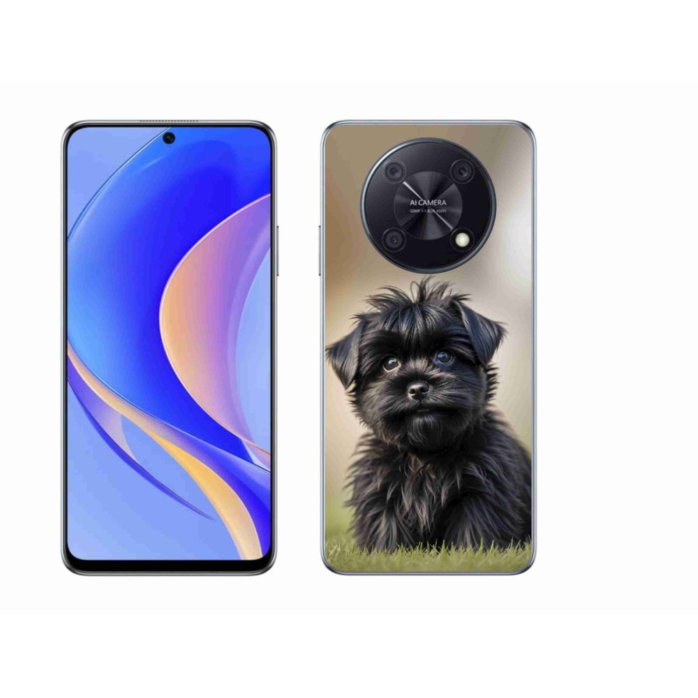 Gélový kryt mmCase na Huawei Nova Y90 - roztomilý čierny psík