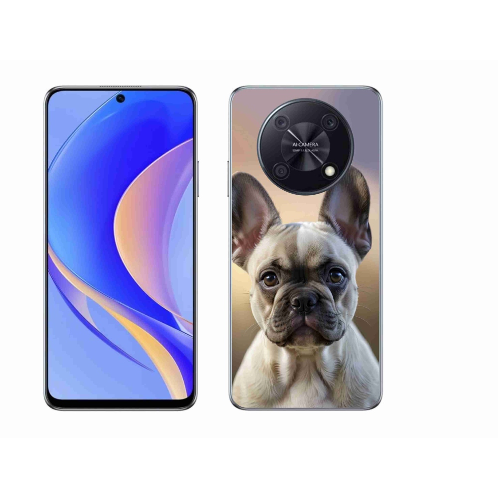 Gélový kryt mmCase na Huawei Nova Y90 - roztomilý francúzsky buldoček