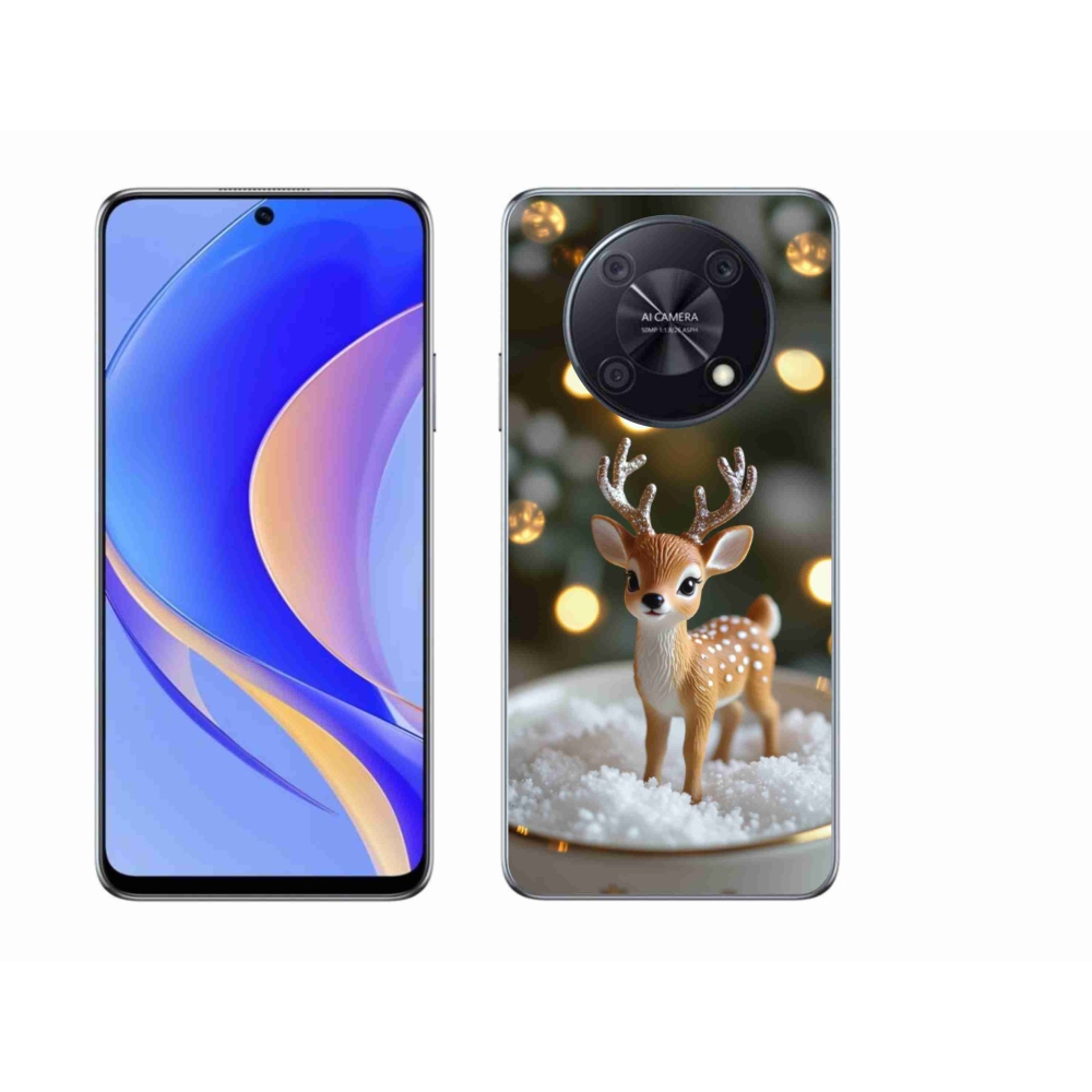Gélový kryt mmCase na Huawei Nova Y90 - roztomilý vianočný jeleň