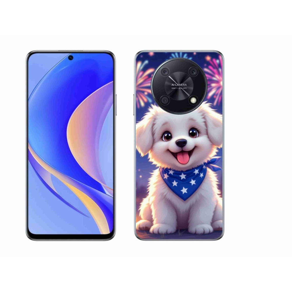 Gélový kryt mmCase na Huawei Nova Y90 - slávnostné šteňa