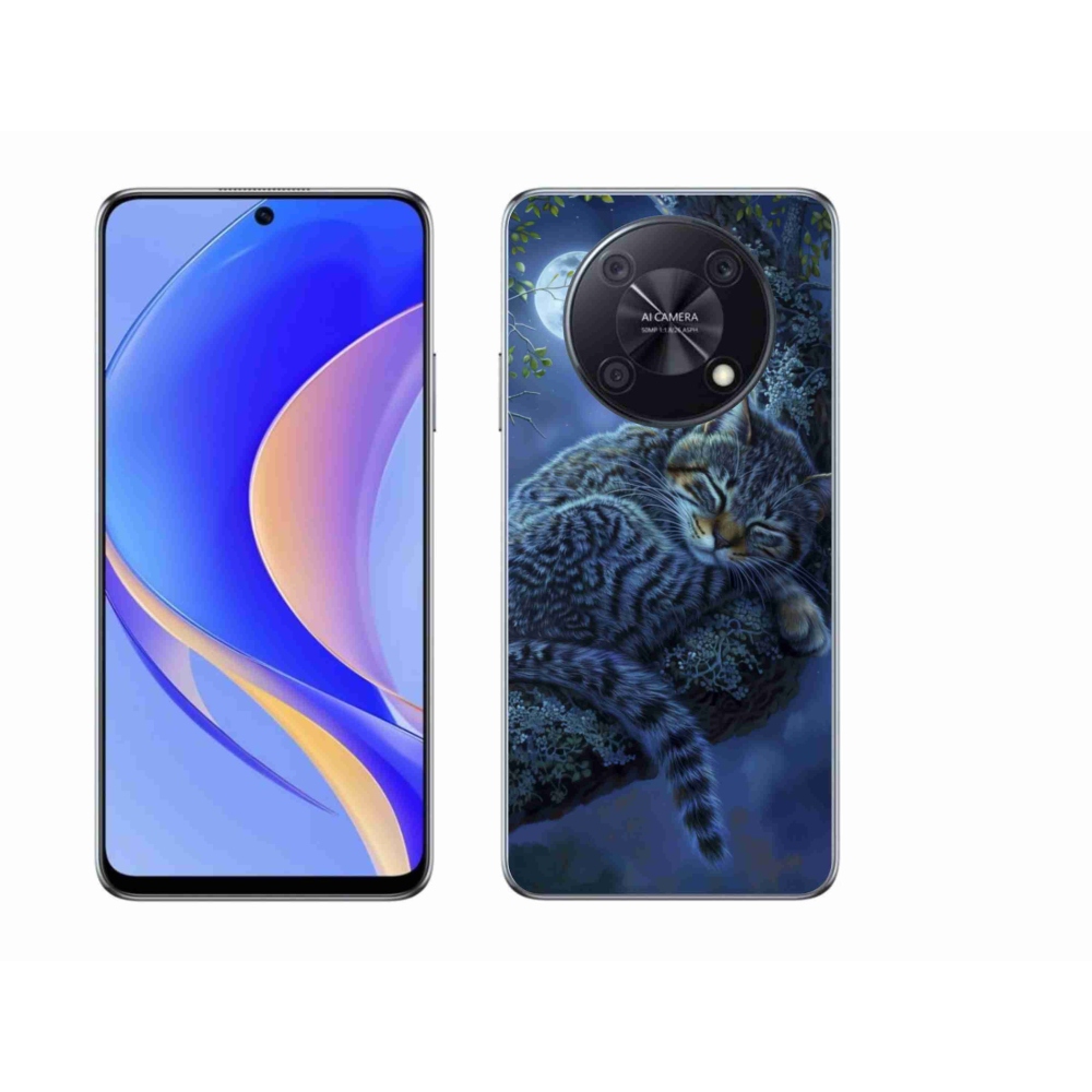 Gélový kryt mmCase na Huawei Nova Y90 - spiaca mačka