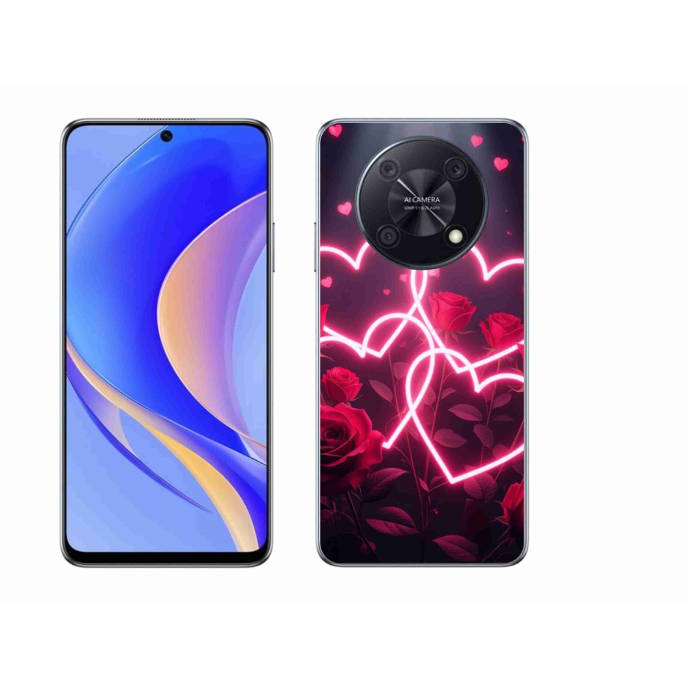 Gélový kryt mmCase na Huawei Nova Y90 - srdce lásky