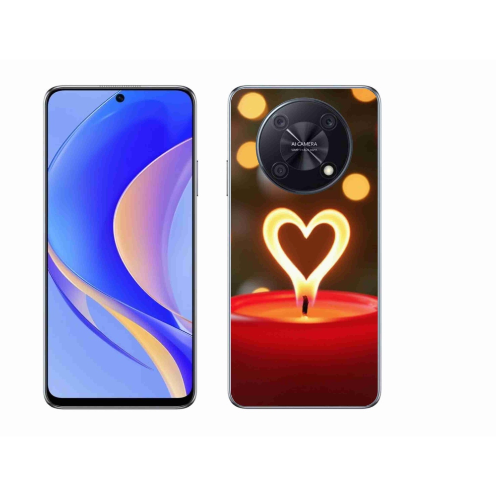 Gélový kryt mmCase na Huawei Nova Y90 - srdce z plameňa