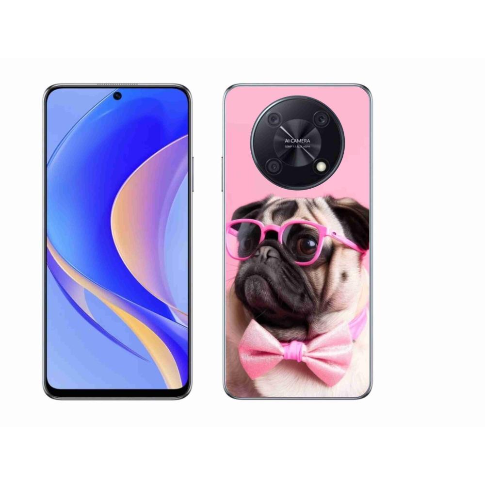 Gélový kryt mmCase na Huawei Nova Y90 - štýlový mops