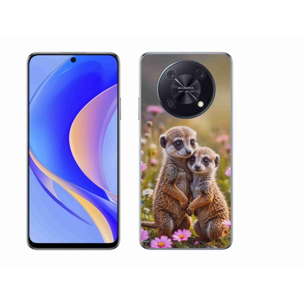 Gélový kryt mmCase na Huawei Nova Y90 - surikatí duo