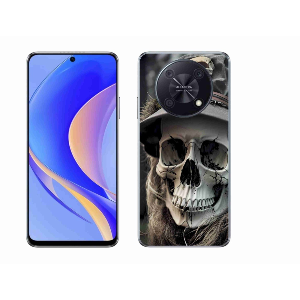 Gélový kryt mmCase na Huawei Nova Y90 - temná lebka