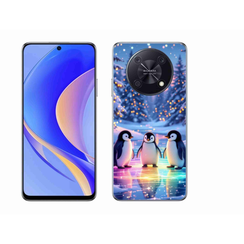 Gélový kryt mmCase na Huawei Nova Y90 - tučniaky