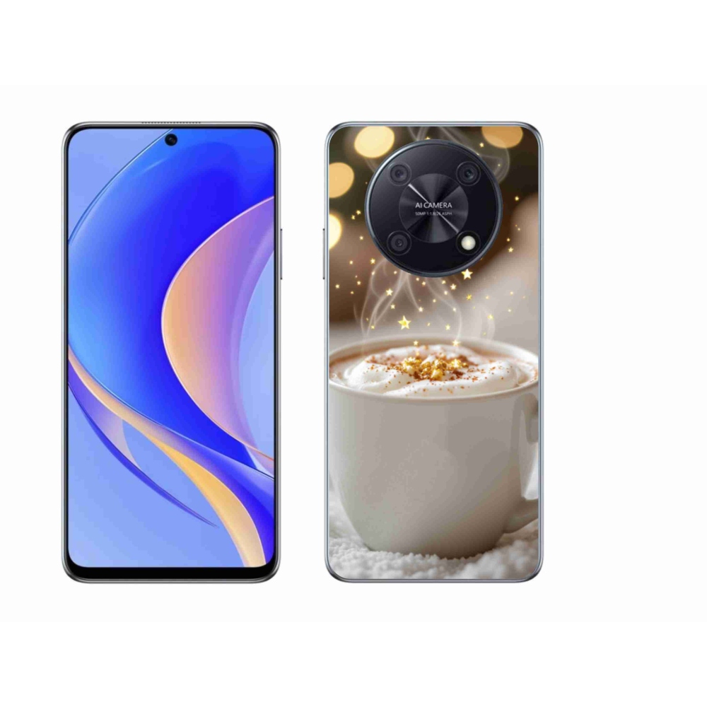 Gélový kryt mmCase na Huawei Nova Y90 - vianočný horúci nápoj