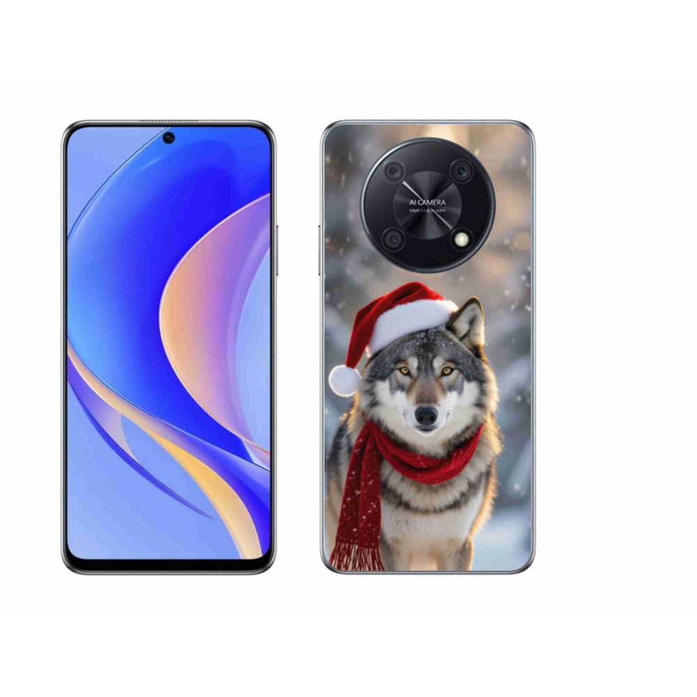 Gélový kryt mmCase na Huawei Nova Y90 - vianočný vlk