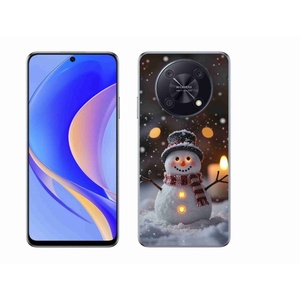 Gélový kryt mmCase na Huawei Nova Y90 - veselý snehuliak