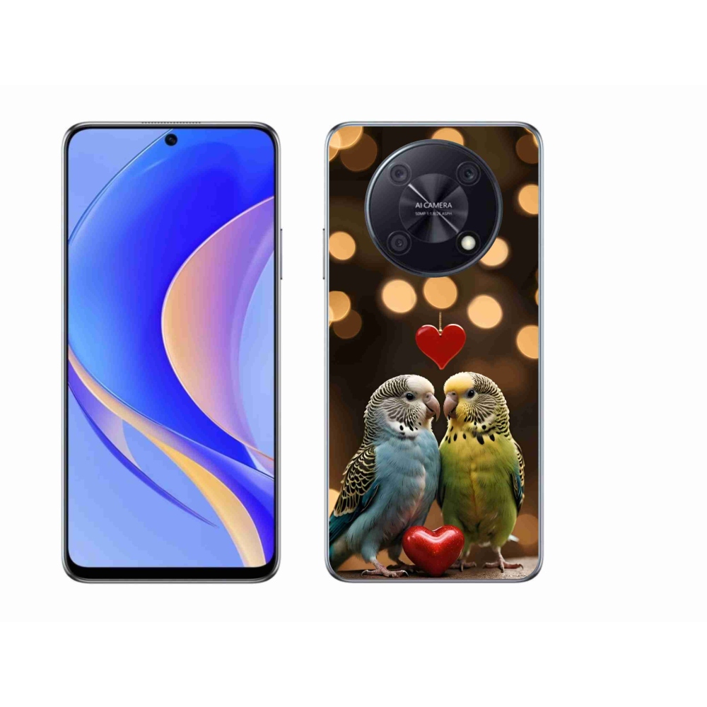 Gélový kryt mmCase na Huawei Nova Y90 - zamilovaní papagáje