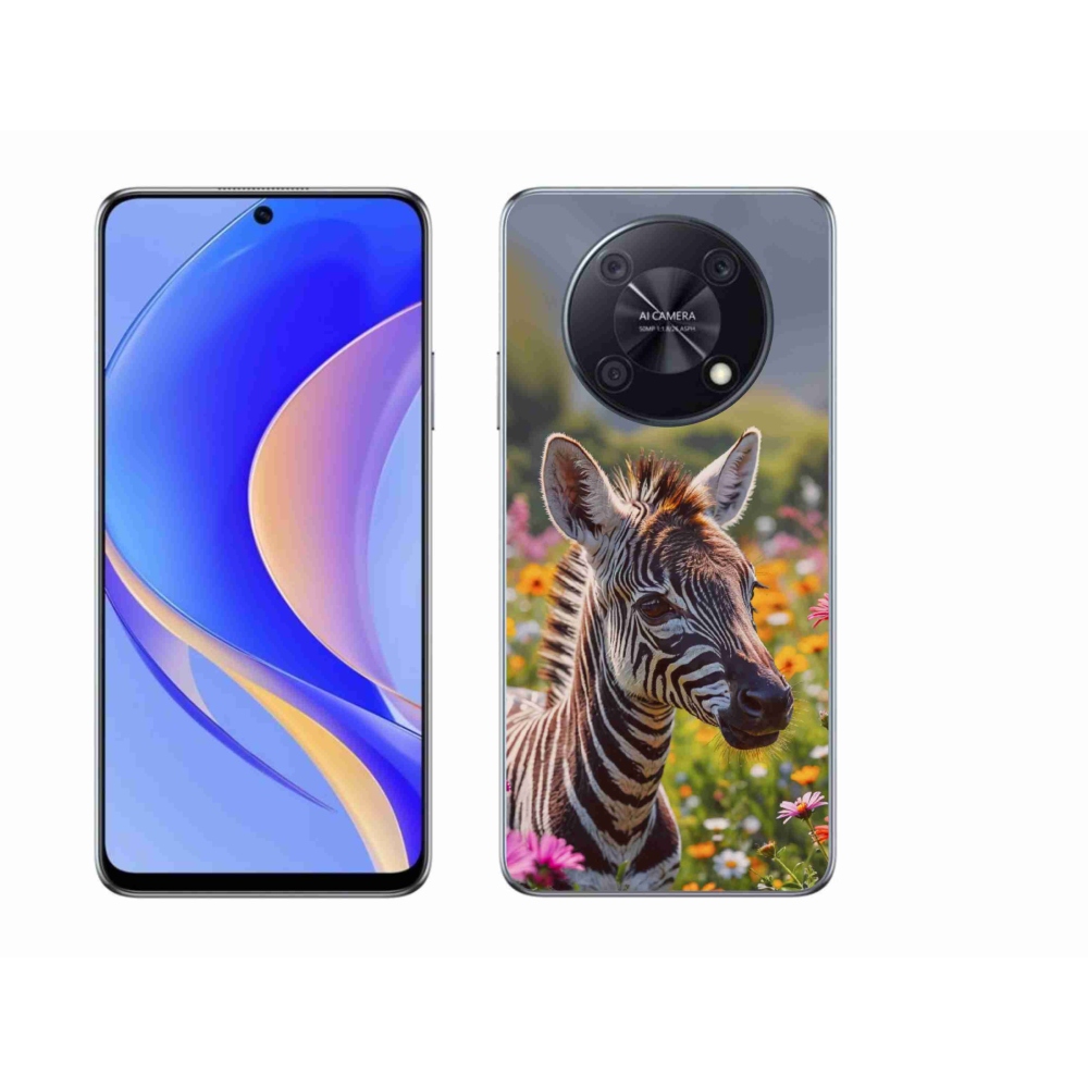 Gélový kryt mmCase na Huawei Nova Y90 - zebra na lúke