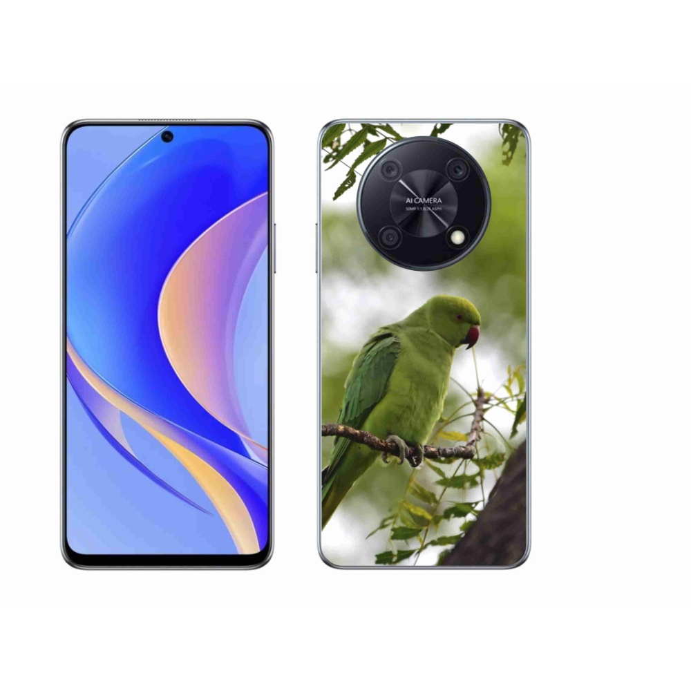 Gélový kryt mmCase na Huawei Nova Y90 - zelený papagáj