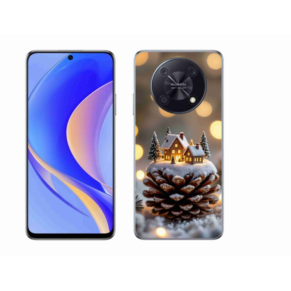 Gélový kryt mmCase na Huawei Nova Y90 - zimná dedinka