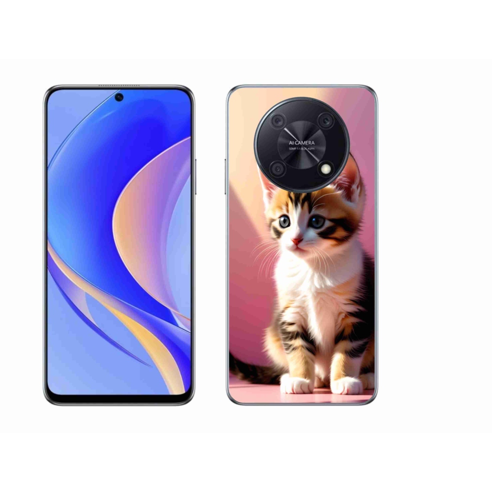 Gélový kryt mmCase na Huawei Nova Y90 - zvedavé mačiatko 2