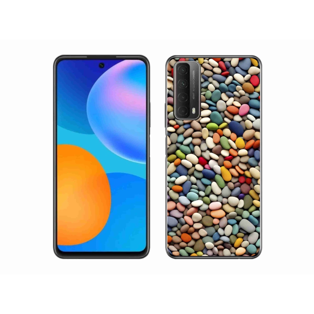 Gélový kryt mmCase na Huawei P Smart (2021) - farebné kamienky 2