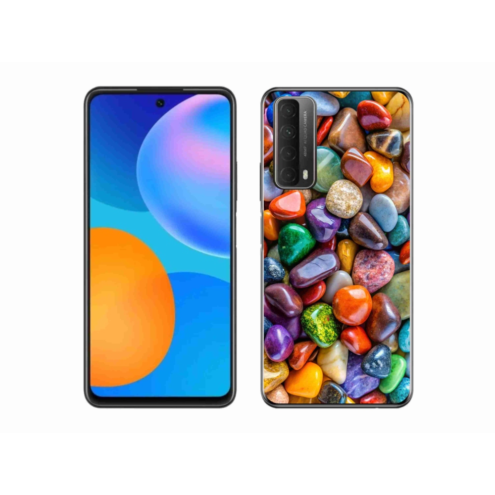 Gélový kryt mmCase na Huawei P Smart (2021) - farebné kamienky