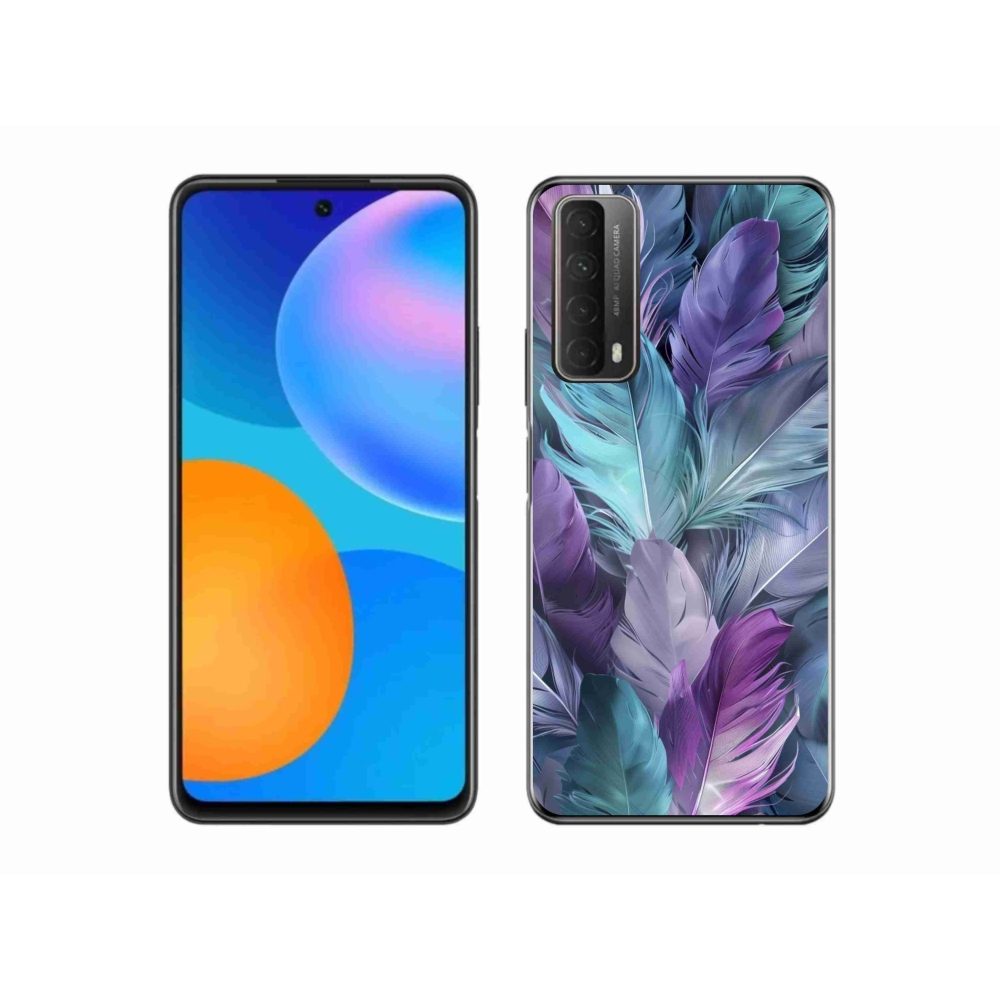 Gélový kryt mmCase na Huawei P Smart (2021) - farebné perie 2