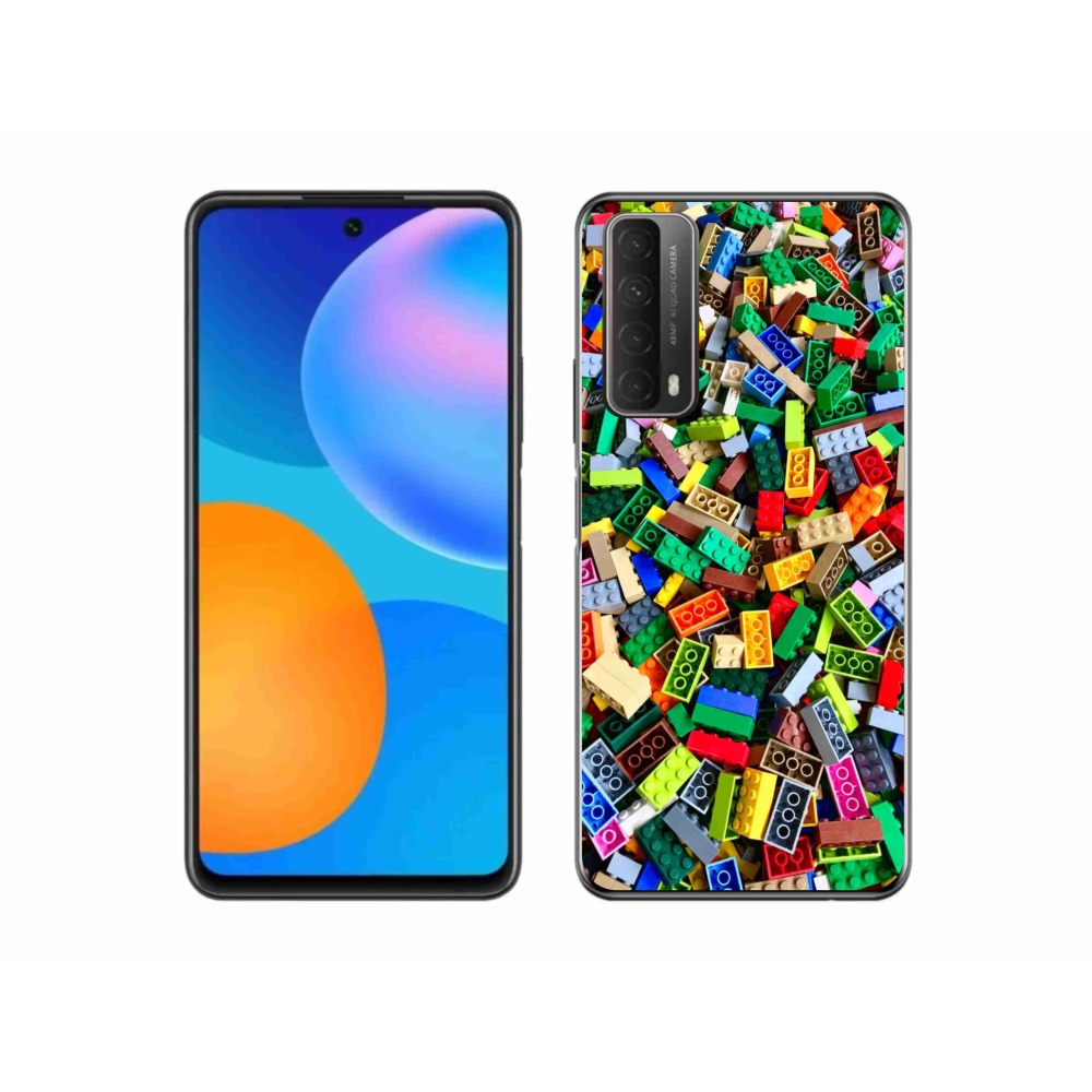 Gélový kryt mmCase na Huawei P Smart (2021) - farebné stavebné kocky