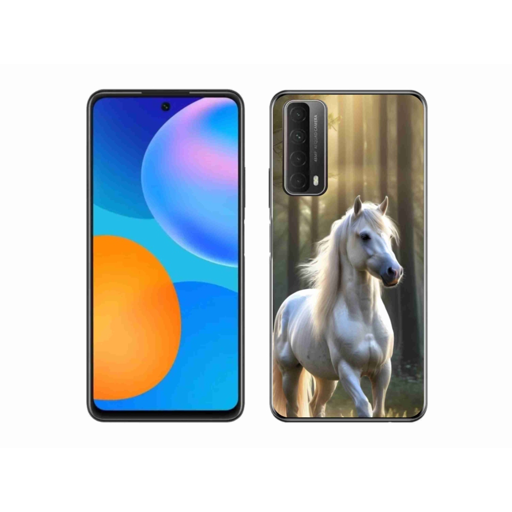 Gélový kryt mmCase na Huawei P Smart (2021) - biely kôň 3