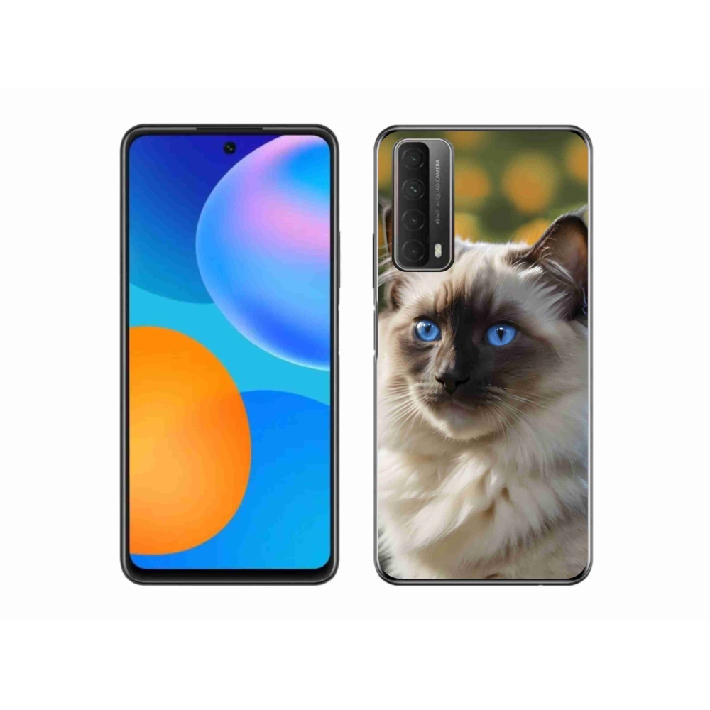 Gélový kryt mmCase na Huawei P Smart (2021) - biely ragdoll