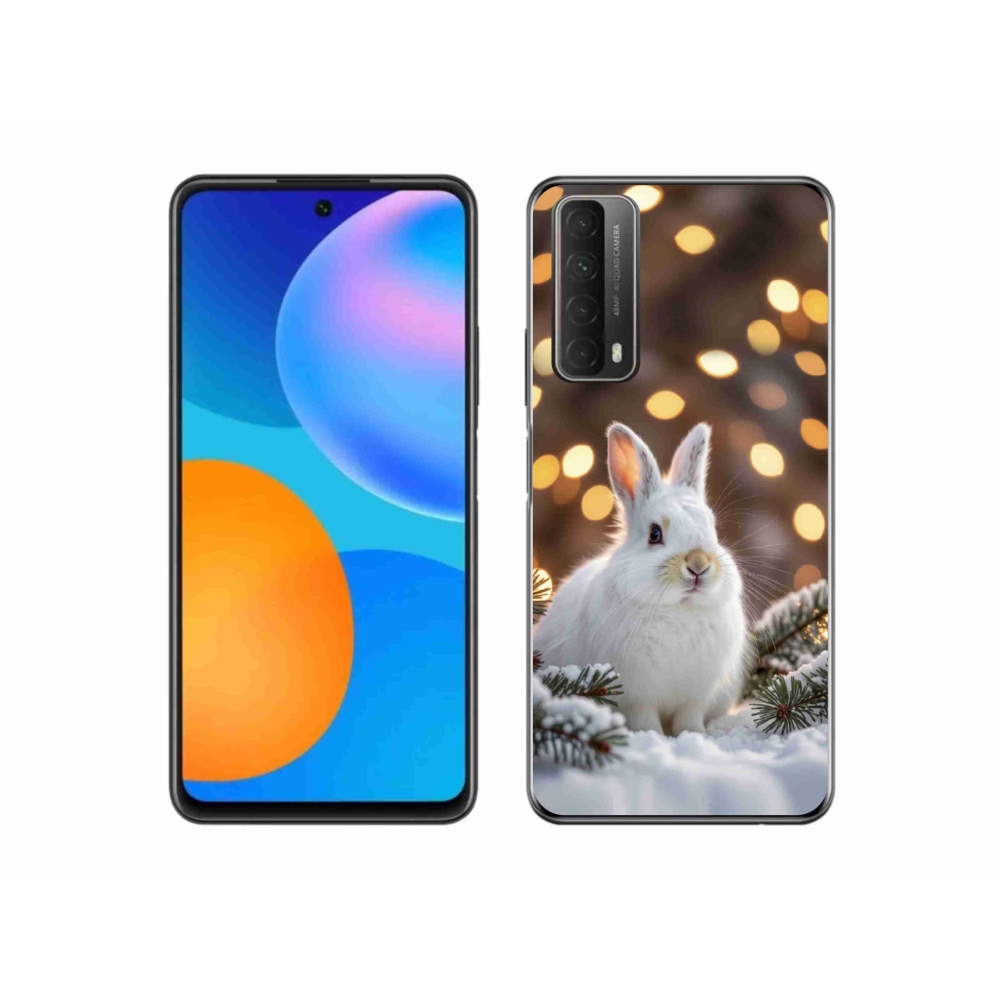 Gélový kryt mmCase na Huawei P Smart (2021) - biely zajac