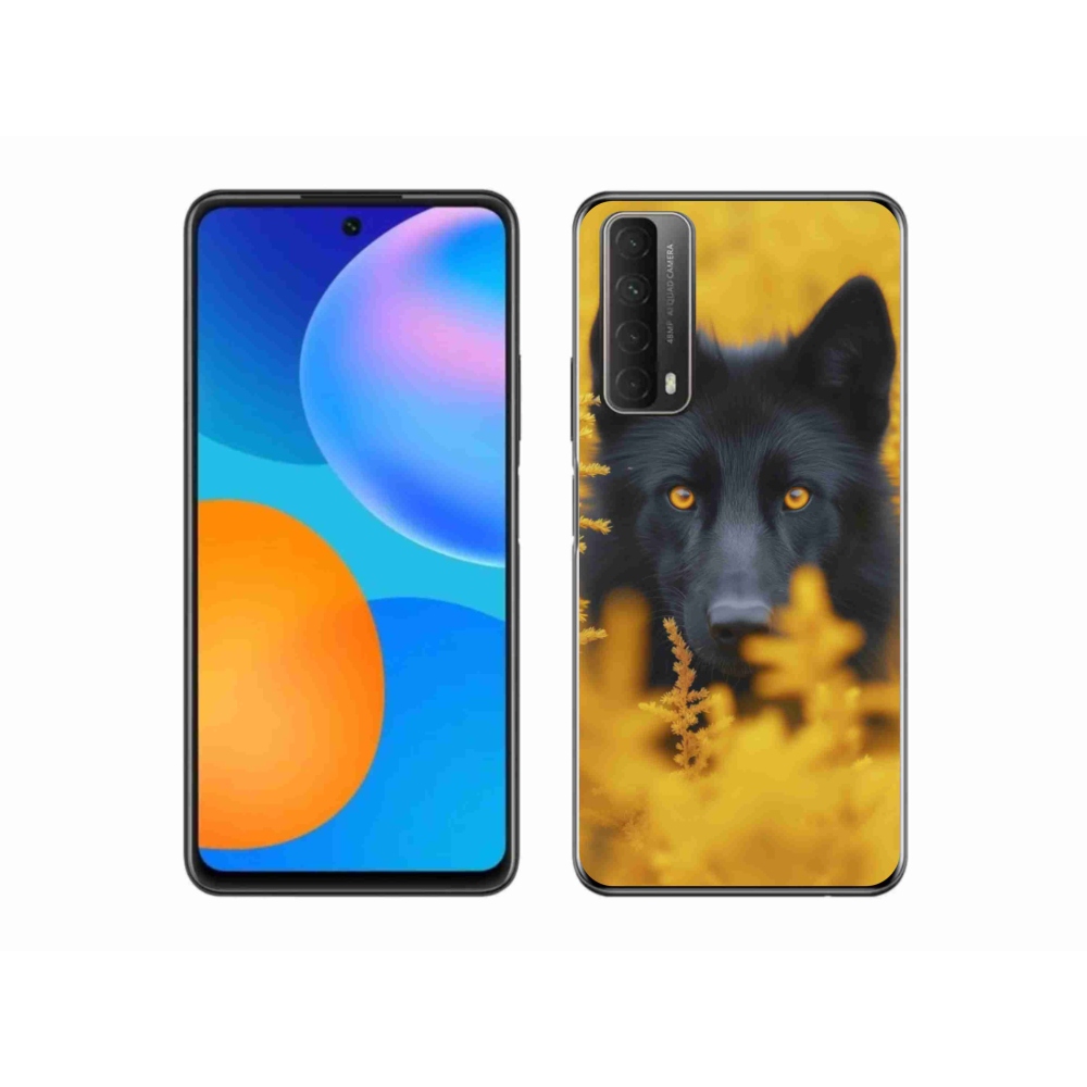 Gélový kryt mmCase na Huawei P Smart (2021) - čierny vlk 2