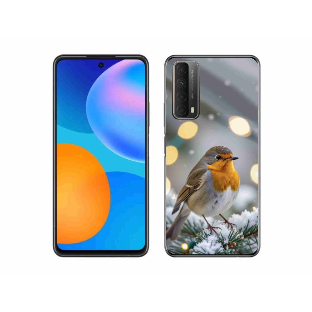 Gélový kryt mmCase na Huawei P Smart (2021) - červienka v zime