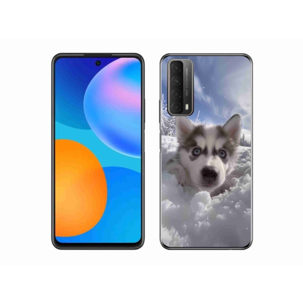 Gélový kryt mmCase na Huawei P Smart (2021) - husky v snehu