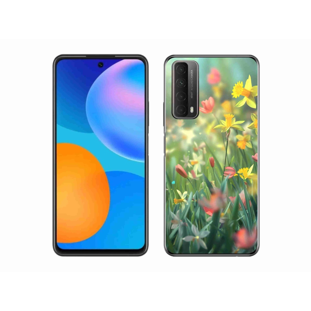 Gélový kryt mmCase na Huawei P Smart (2021) - jarné kvety