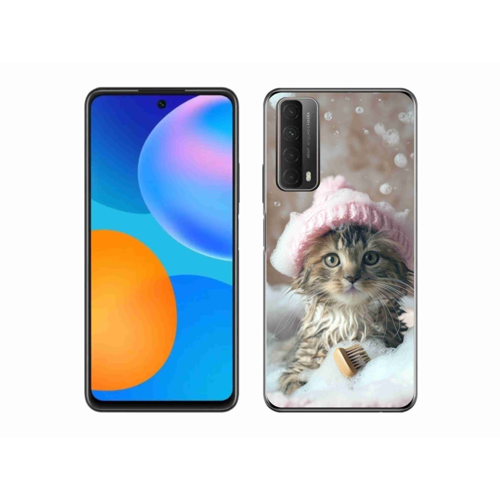 Gélový kryt mmCase na Huawei P Smart (2021) - mačiatko a kúpeľ