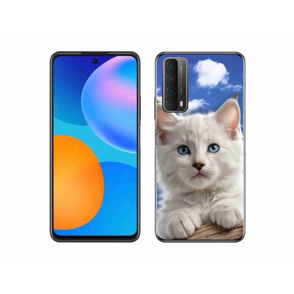 Gélový kryt mmCase na Huawei P Smart (2021) - mačiatko a oblaky