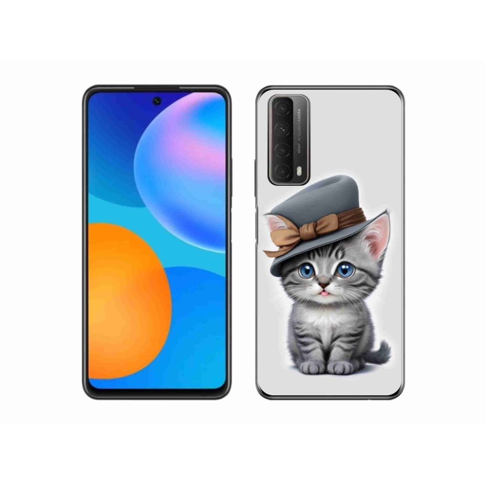 Gélový kryt mmCase na Huawei P Smart (2021) - mačiatko s klobúkom