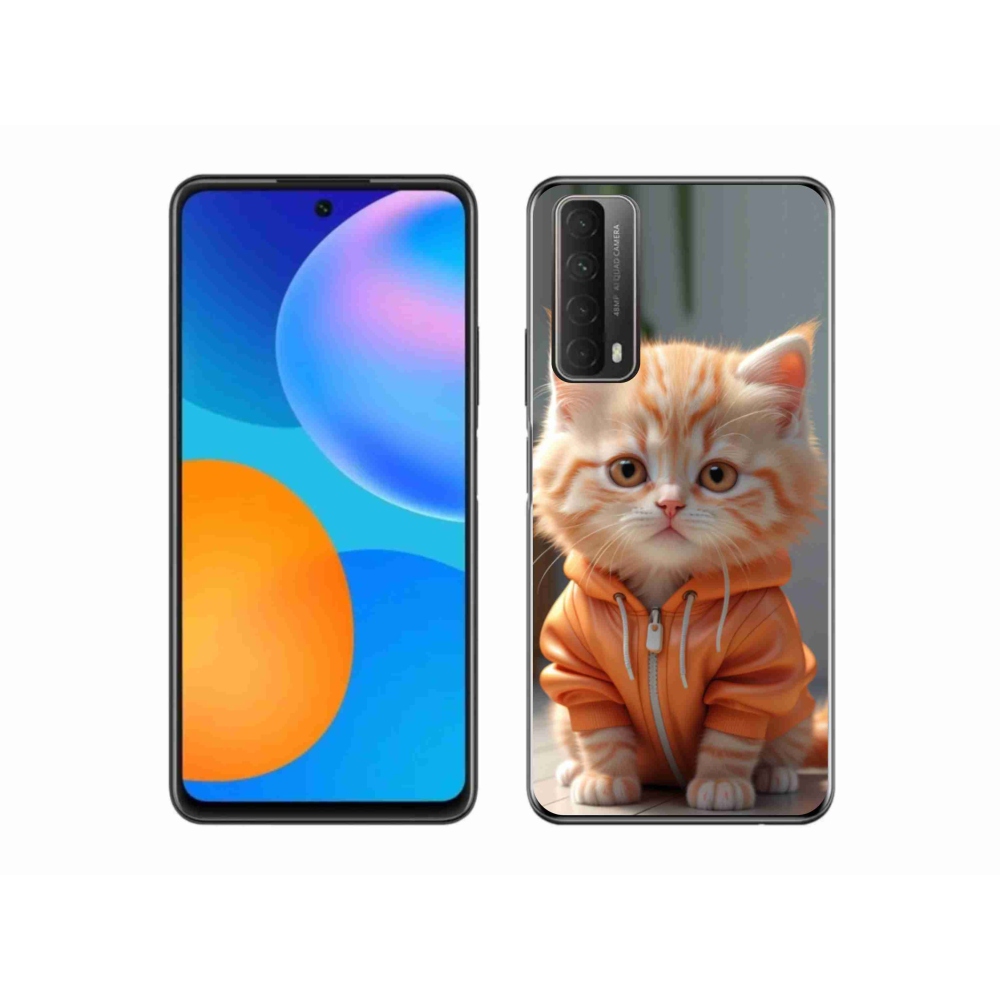 Gélový kryt mmCase na Huawei P Smart (2021) - mačiatko v mikine
