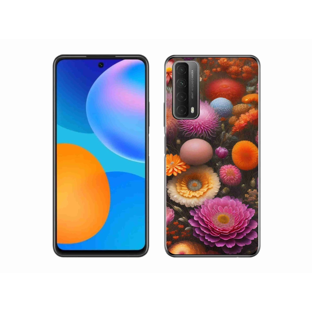 Gélový kryt mmCase na Huawei P Smart (2021) - kvetinová kompozícia