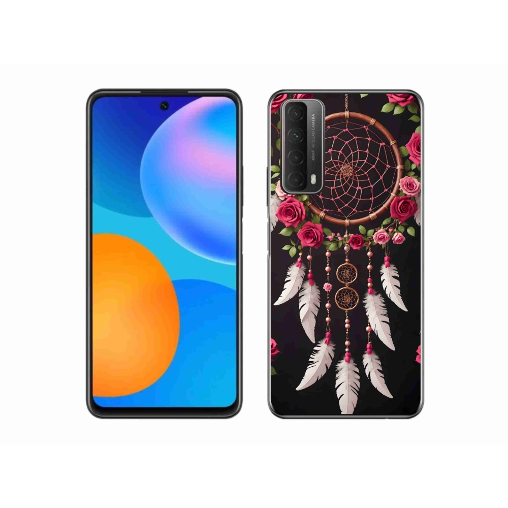 Gélový kryt mmCase na Huawei P Smart (2021) - lapač snov s ružami