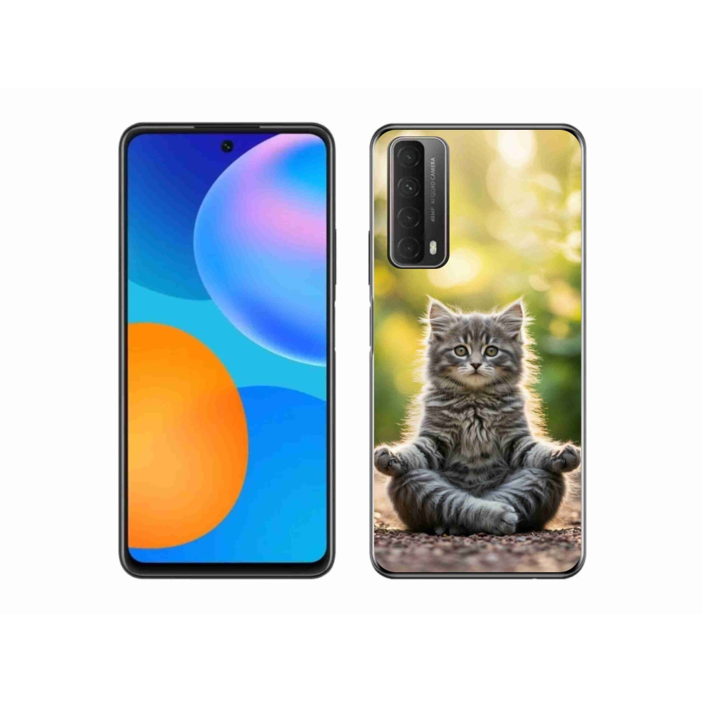 Gélový kryt mmCase na Huawei P Smart (2021) - meditujúce mačiatko