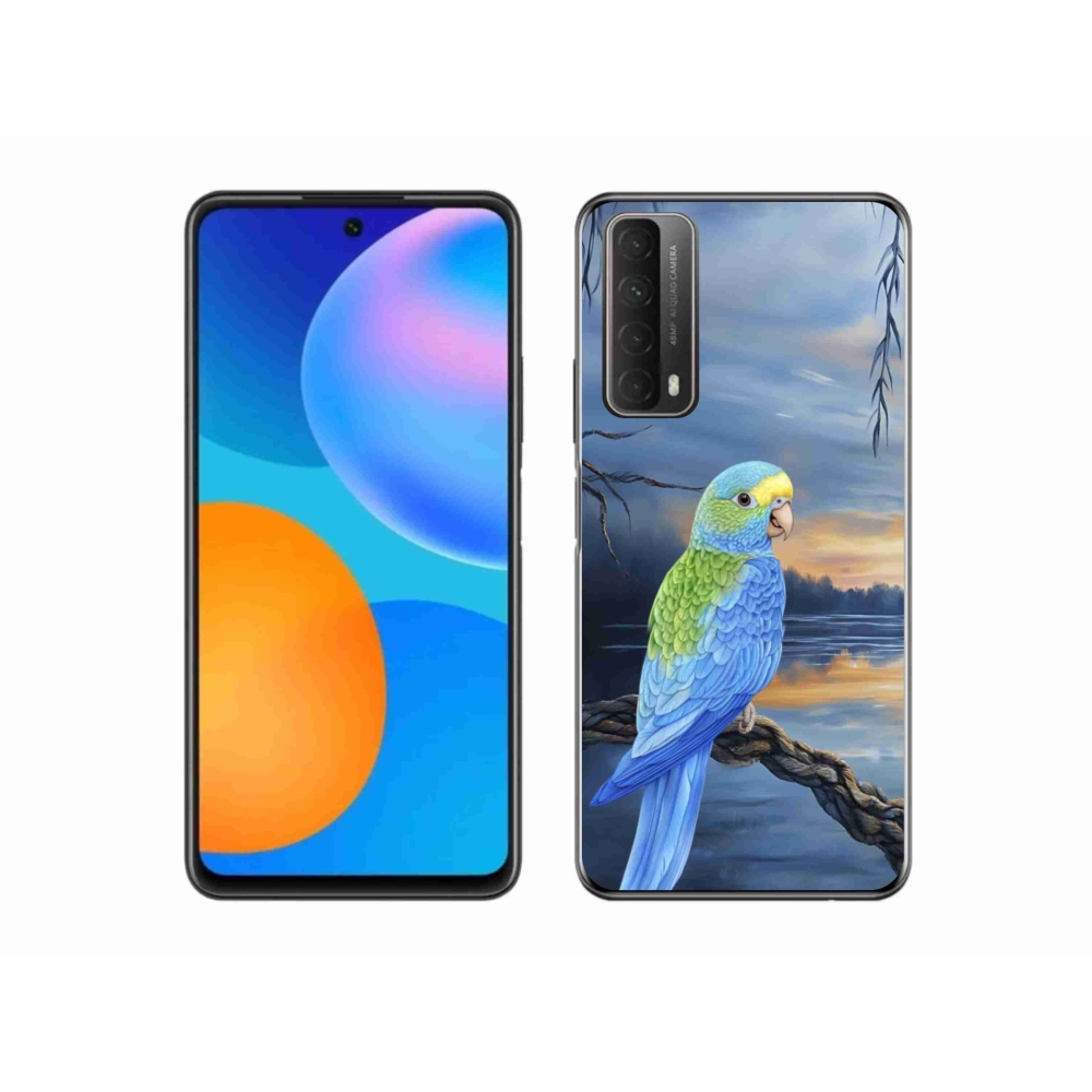 Gélový kryt mmCase na Huawei P Smart (2021) - modrý papagáj