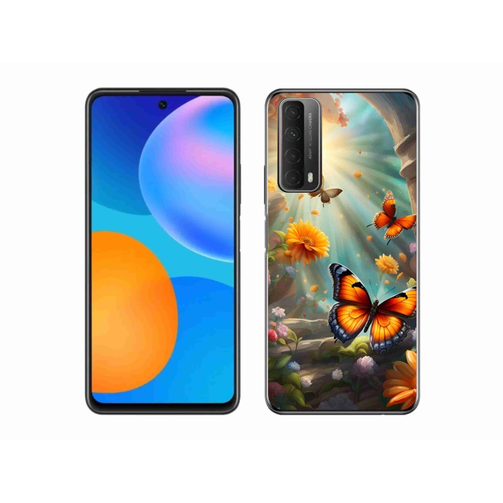 Gélový kryt mmCase na Huawei P Smart (2021) - motýlia záhrada 2