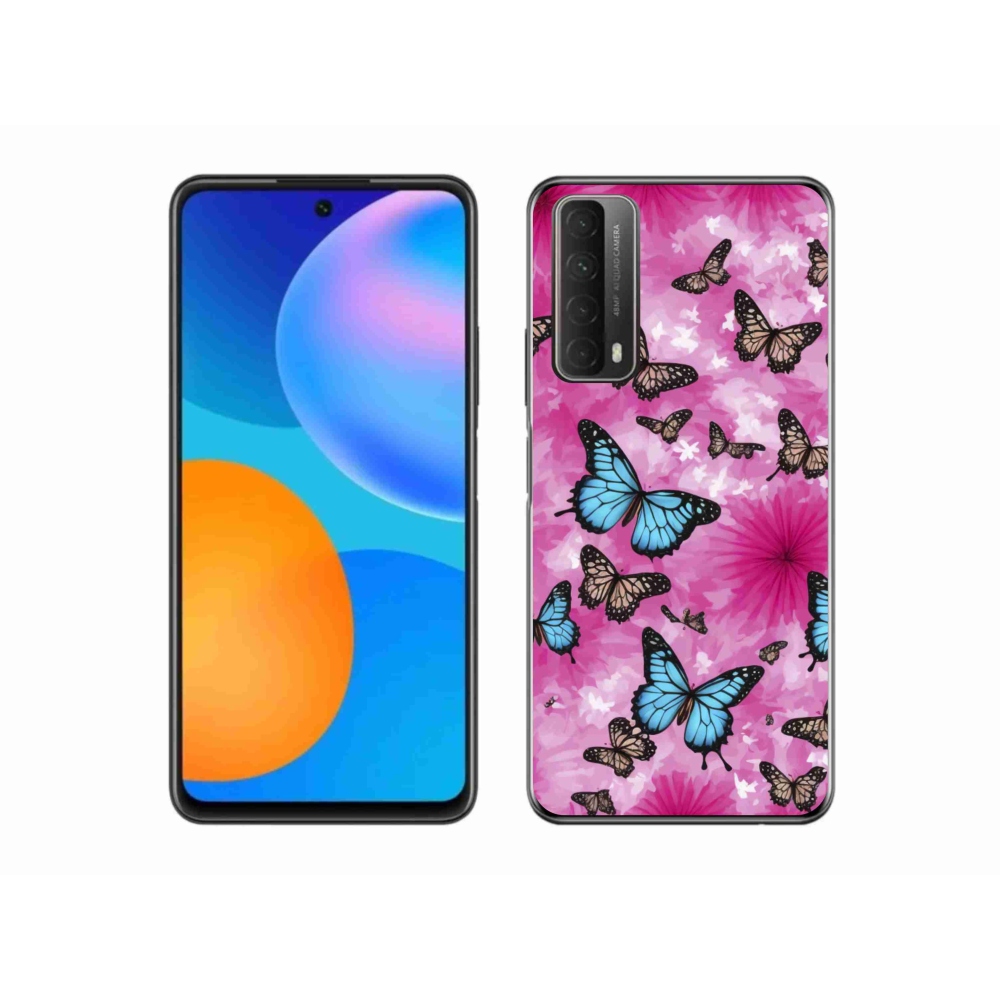 Gélový kryt mmCase na Huawei P Smart (2021) - motýlia záhrada